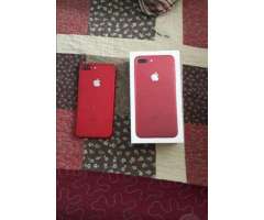 Vendo iPhone 7 Plus Color Rojo de 128gb