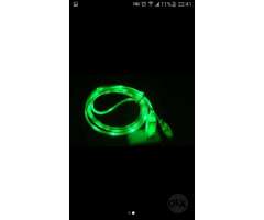 Cable Lightning Led Verde iPhone 5 6 7 8